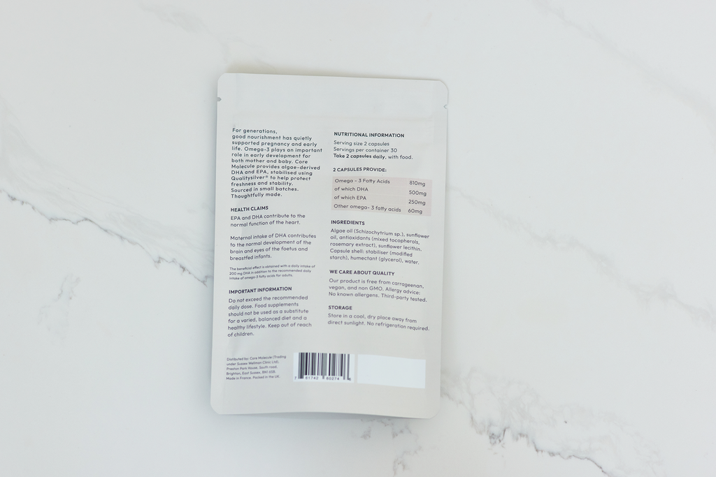 Core Molecule Algae Omega 3 Capsules